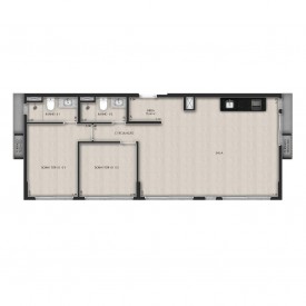 Apto 75 m² (2 dorms)