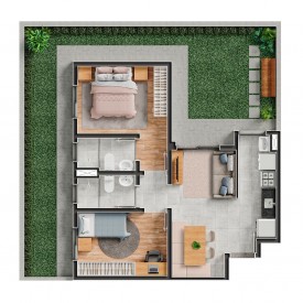 92 m² | 2 dorms