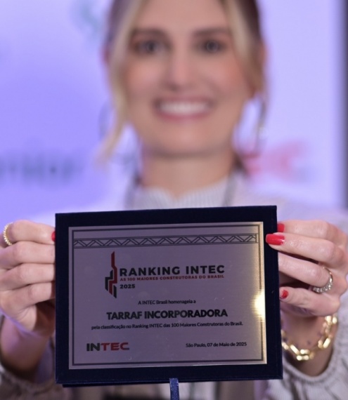 TARRAF é destaque em cerimônia que reuniu as maiores construtoras do Brasil no ranking INTEC 2025
